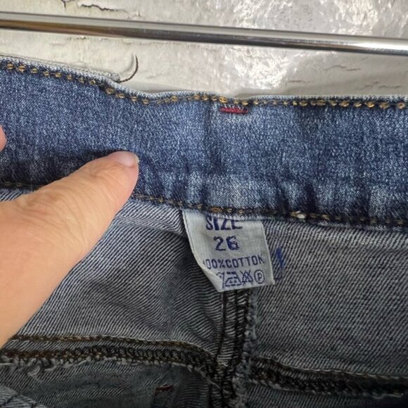 Vintage Guess Jeans size medium 26 blue boot cut - Picture 5 of 9